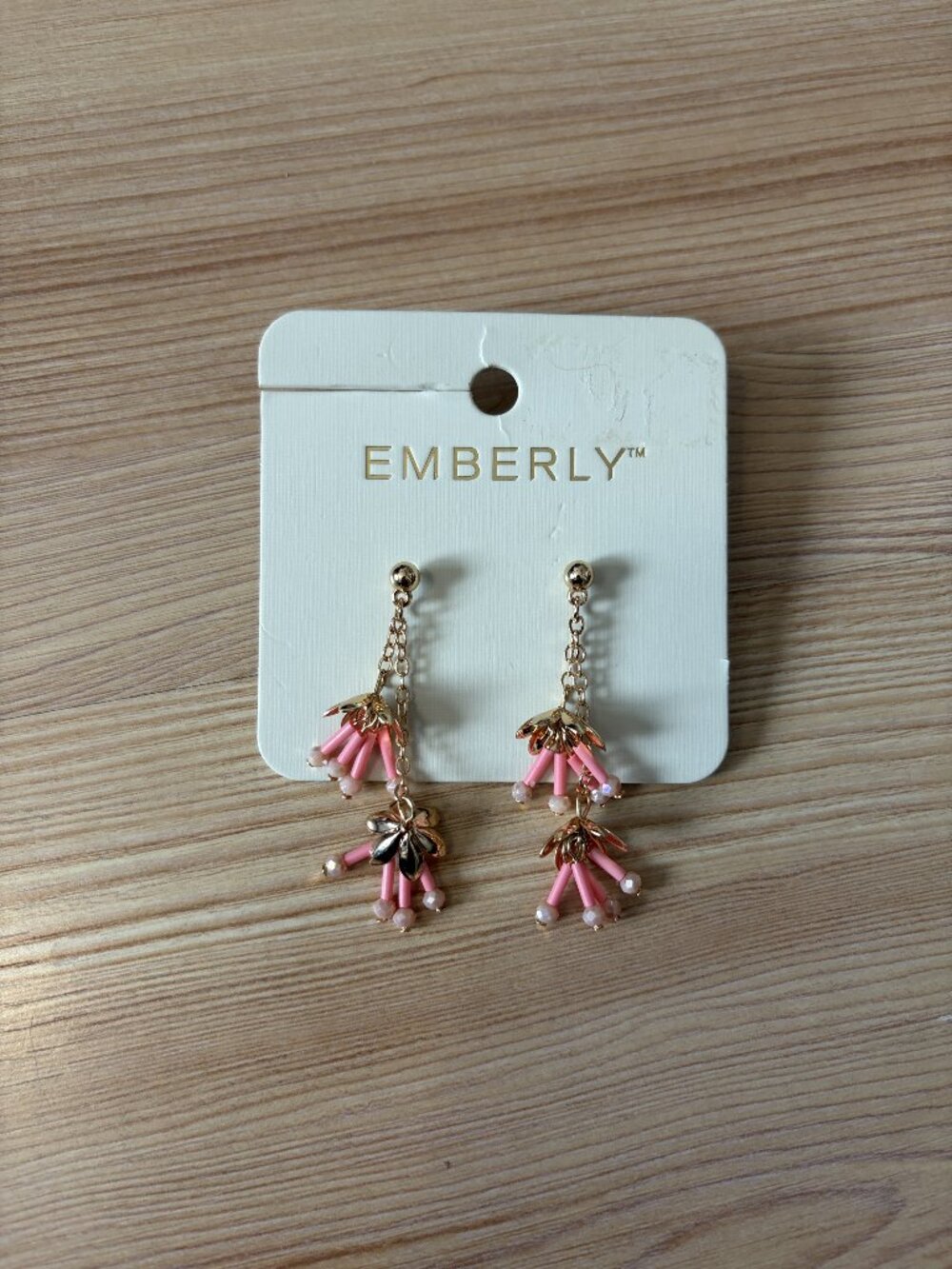 Emberly Beaded Drop Earrings